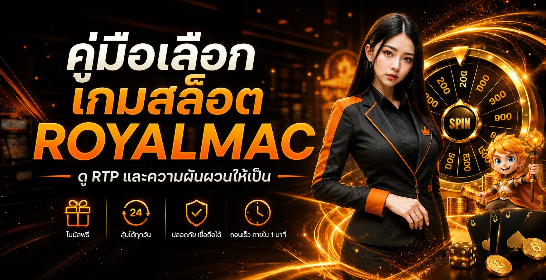 ROYALMAC คู่มือเลือกสล็อต ดู RTP และความผันผวน